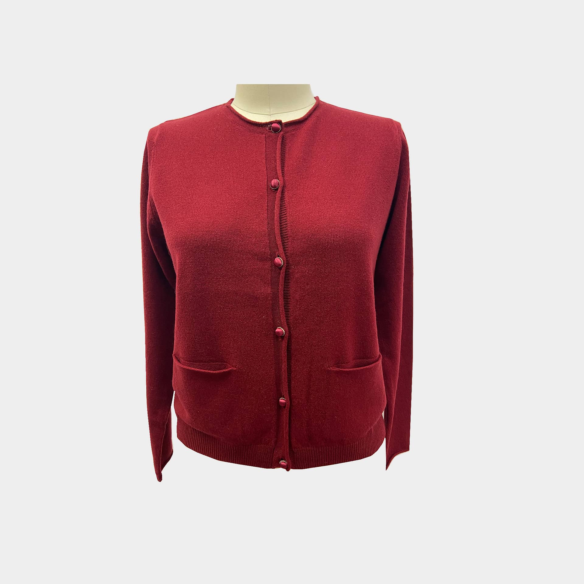 【送料&関税込】Givenchy Burgundy Cashmere Cardigan Cashmere cardigan sweater – Mshang